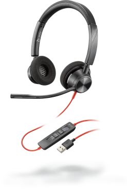 Plantronics/Poly Blackwire 3300 Series Corded USB Headset -JABRA Store blackwire 3320 usb a