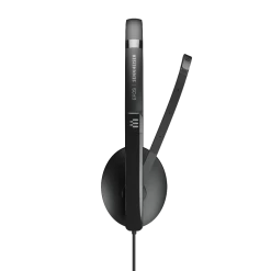 EPOS ADAPT 130 USB II Corded Headset -JABRA Store epos adapt 130 usb ii corded headset side angle