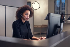 EPOS|Sennheiser IMPACT DW Office PHONE Wireless Headset (DW10PH) -JABRA Store epos sennheiser impact dw office phone wireless headset lifestyle image