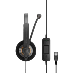 EPOS|Sennheiser IMPACT SC 60 Headset USB ML 20 EPOS|Sennheiser IMPACT SC 60 Headset USB ML -JABRA Store epos sennheiser impact sc 60 usb ml side view with usb connector