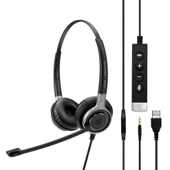 EPOS|Sennheiser IMPACT SC 665 Duo USB And 3.5mm Corded Headset