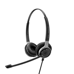 EPOS|Sennheiser IMPACT SC 665 Duo USB And 3.5mm Corded Headset -JABRA Store epos sennheiser impact sc 665 duo usb and 3.5mm corded headset side view