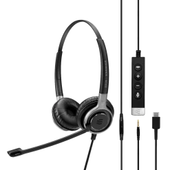 EPOS|Sennheiser IMPACT SC 665 Duo USB-C And 3.5mm Corded Headset