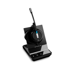 EPOS|Sennheiser IMPACT SDW 5015 3-in-1 Wireless Headset -JABRA Store epos sennheiser impact sdw 5015 3 in 1 wireless headset right side view with base