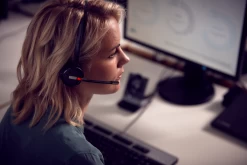 EPOS|Sennheiser IMPACT SDW 5016 3-in-1 Wireless Headset 35 EPOS|Sennheiser IMPACT SDW 5016 3-in-1 Wireless Headset -JABRA Store epos sennheiser impact sdw 5016 3 in 1 wireless headset being worn