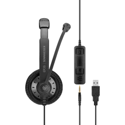 EPOS | Sennheiser SC 45 USB MS Corded Headset 18 EPOS | Sennheiser SC 45 USB MS Corded Headset -JABRA Store epos sennheiser sc 45 usb ms corded headset side view with call controls