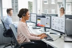 Jabra Engage 50 Mono USB-C Corded Headset -JABRA Store jabra engage50 coworkers3