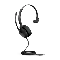 Jabra Evolve2 50 Corded USB Headset -JABRA Store jabra evolve2 50 angle 24a ms usb a transparent