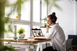 Jabra Evolve2 50 Corded USB Headset -JABRA Store jabra evolve2 50 lifestyle female home office call medium 8