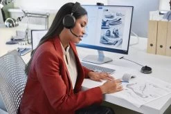 Jabra Evolve2 75 ANC Bluetooth Headset -JABRA Store jabra evolve2 75 lifestyle female office sketching medium 6