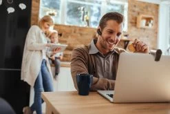 Yealink WH63 Convertible Wireless Headset -JABRA Store lifestyle image 5