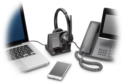 Plantronics/Poly Savi 8210 Office Wireless Headset -JABRA Store savi 8220 cisco apple headset system 2