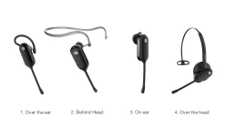 Yealink WH63 Convertible Wireless Headset -JABRA Store wearing style 2 2
